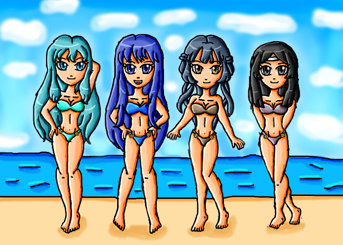 fire emblem girls beach