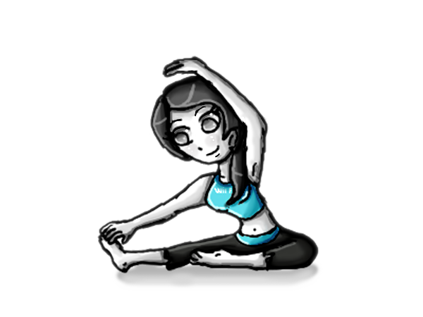 wii fit trainer stretching