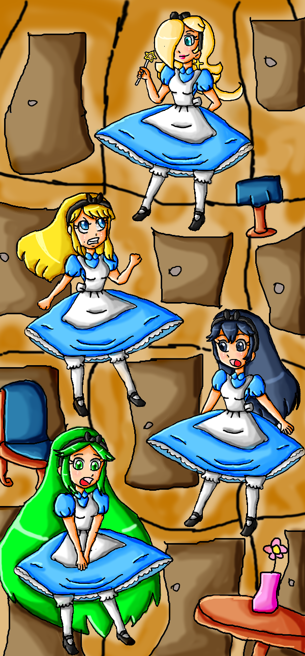 Smash girls as Alice in Wonderland part 2