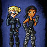 Cassie Cage and Jacqui Briggs