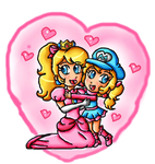 Comm: Peach and her daughter by GoddessPrincessLulu