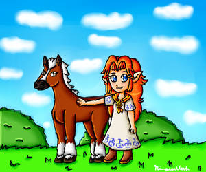 Young Malon and Epona