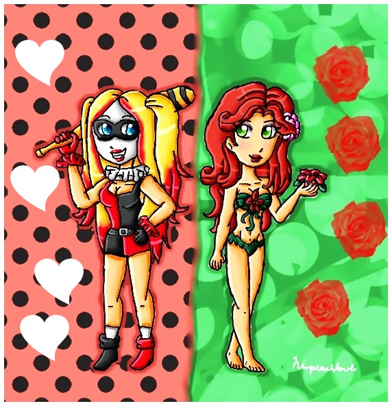 Harley Quinn and Poison Ivy new design