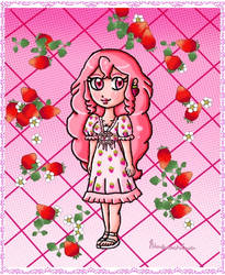 Berry strawberry dress