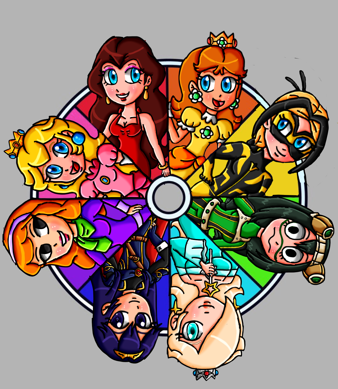 Characters Color Wheel By GoddessPrincessLulu On DeviantArt characters-color-wheel-by-goddessprincesslulu-on-deviantart