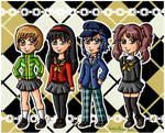 PC- Persona 4 girls by GoddessPrincessLulu