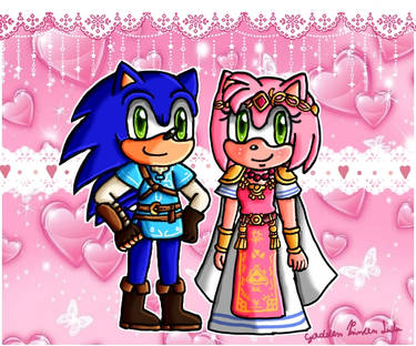 C- Sonic Link and Amy Zelda 