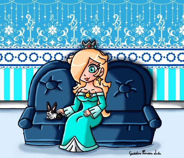 Azlina The Rabbit C- Rosalina with an rabbit by GoddessPrincessLulu on DeviantArt