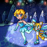 C- Figure Skater Peach and Tails