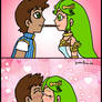 C- Jazz and Palutena doing pocky game (very late)