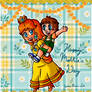 Daisy and her son Laurel