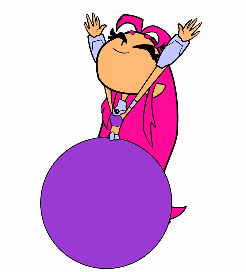Starfire Over Inflation Starfire in a balloon V3 by bossman2000000 on DeviantArt