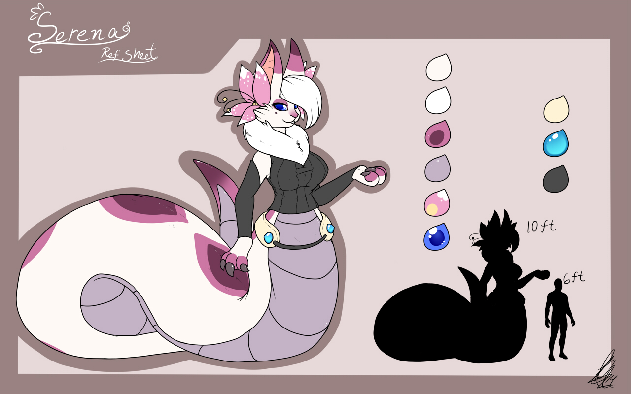 Serena the Nagabunny, ref sheet