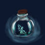 Fairy in a bottle