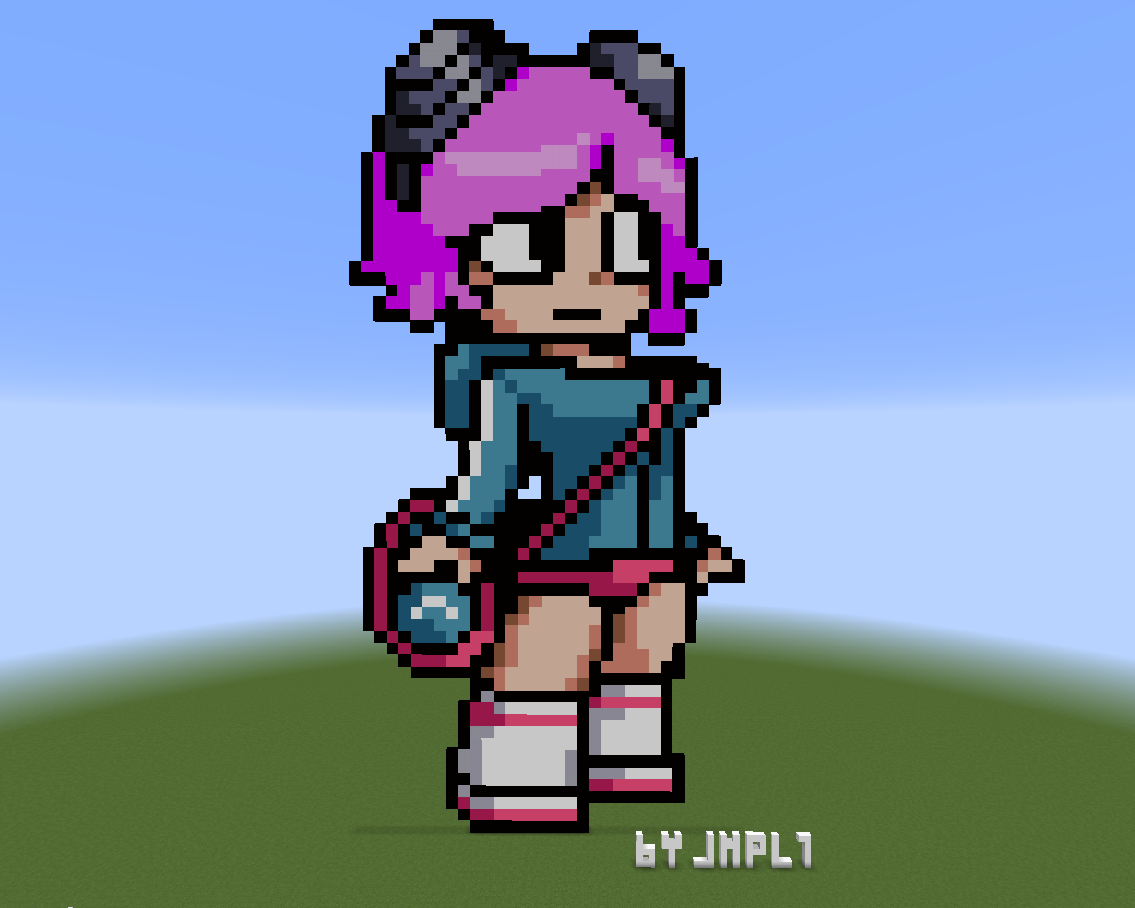 Ramona Flowers Pixel Art Minecraft By Jhpl1 On Deviantart