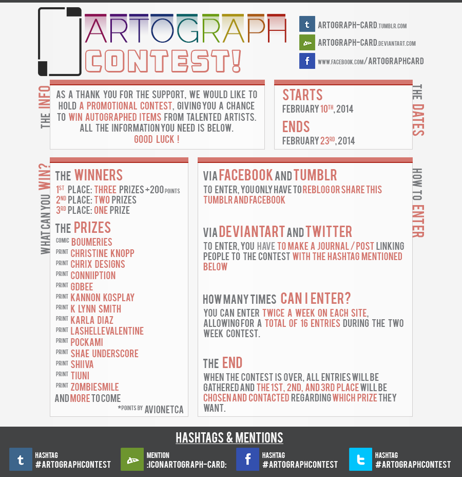 First Artograph Contest Flyer