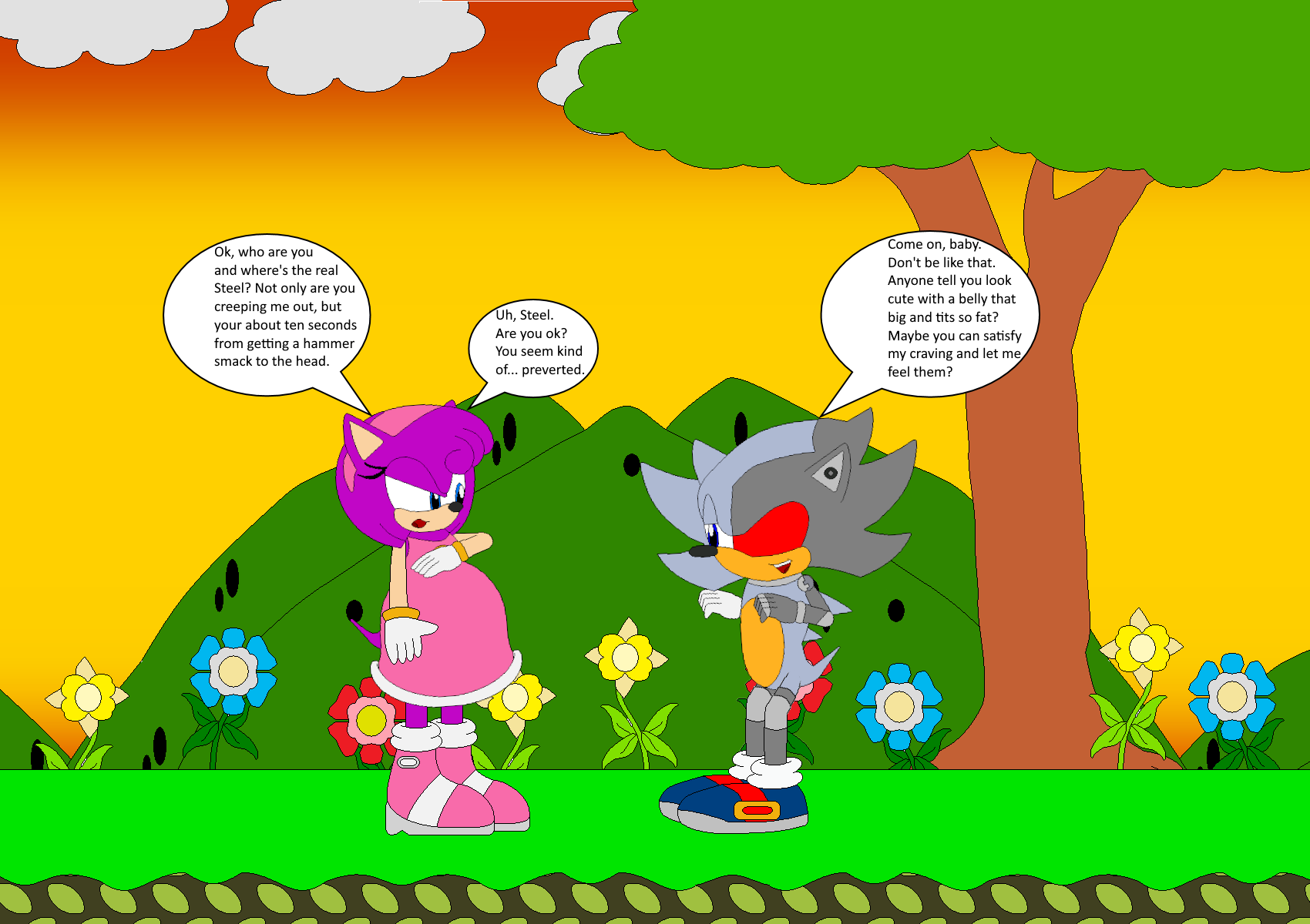 Sonamy Your Bracelet, hahaha look at sonic, XxSonamyxX