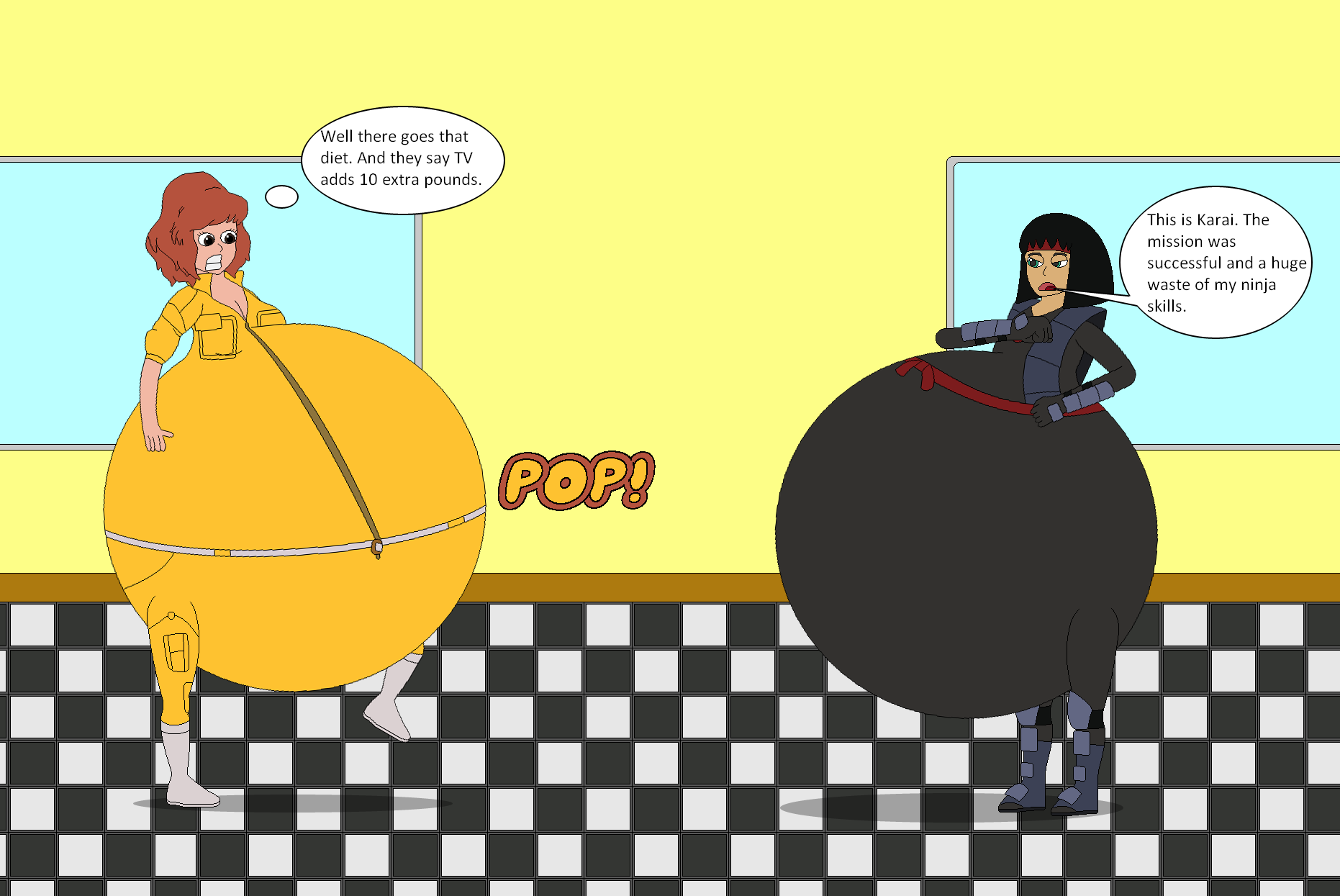 Roly Poly Ninja in a full size by KnotholeKnuts on DeviantArt