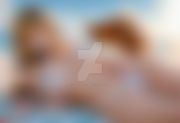 Roxanne Beach Relaxing Wolf Girl Scene