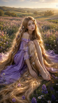 Adoptable Rapunzel Lavender Field Dream