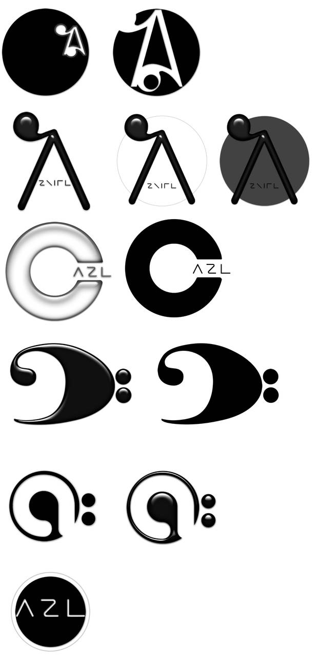 Azriel: second draft logos by thesmu on DeviantArt