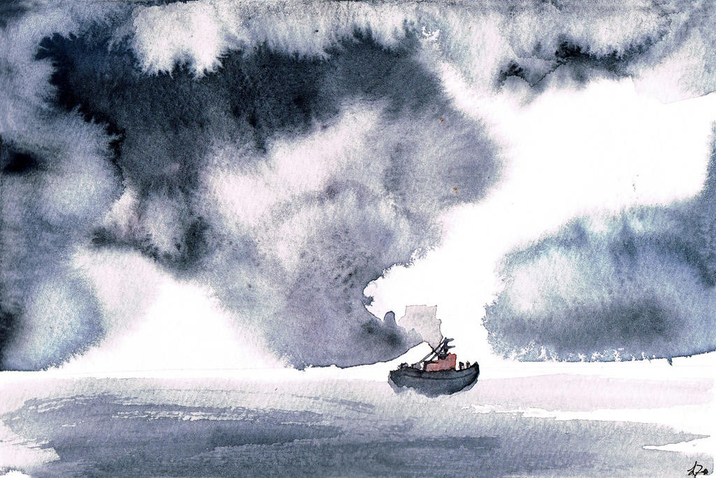 Through clouds and smoke