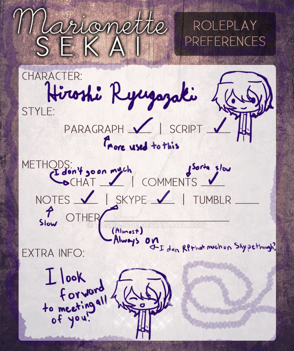 .:MS:. RP preferences (Hiroshi)