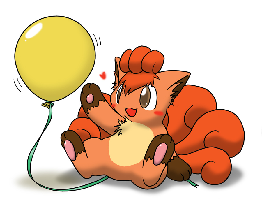 Vulpix and balloon 1