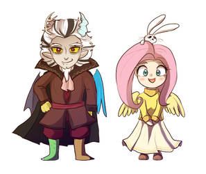 MLP: Discord and Flutters chibis