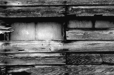 Weathered wood and tin