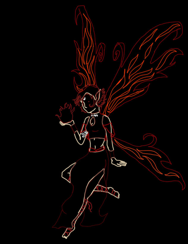 Freya Rapture Neon Neon Fire Fairy by ColdAngelicPortrait on DeviantArt