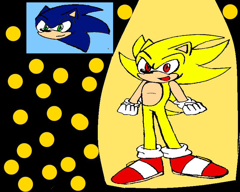 super sonic and normal sonic 2 by Ambiebo0 on DeviantArt