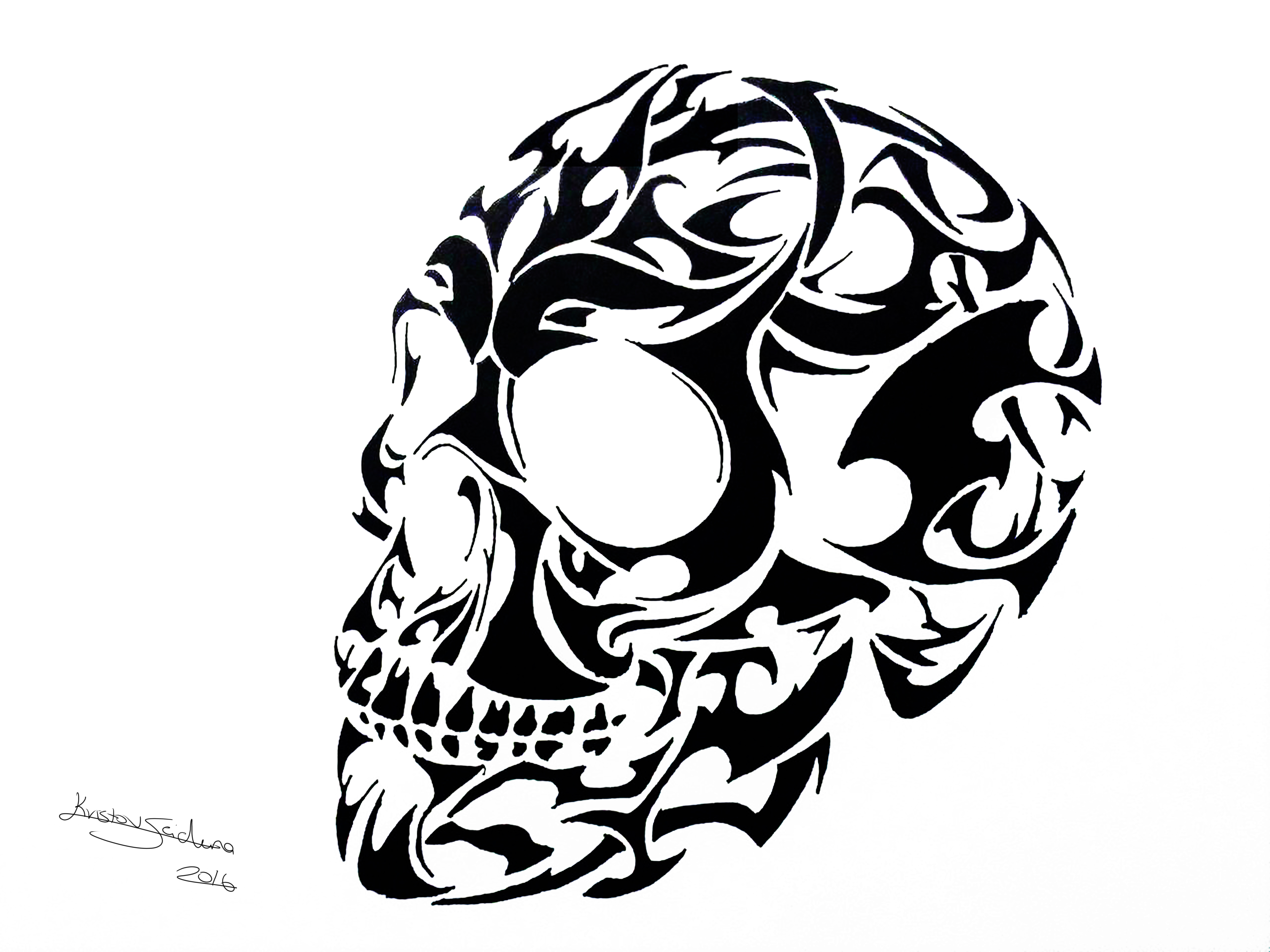 Tribal Skull Tattoo Design - Skull Tattoo by ArtistKS on DeviantArt Tribal Skull Tattoo Design - Skull Tattoo by ArtistKS on DeviantArt