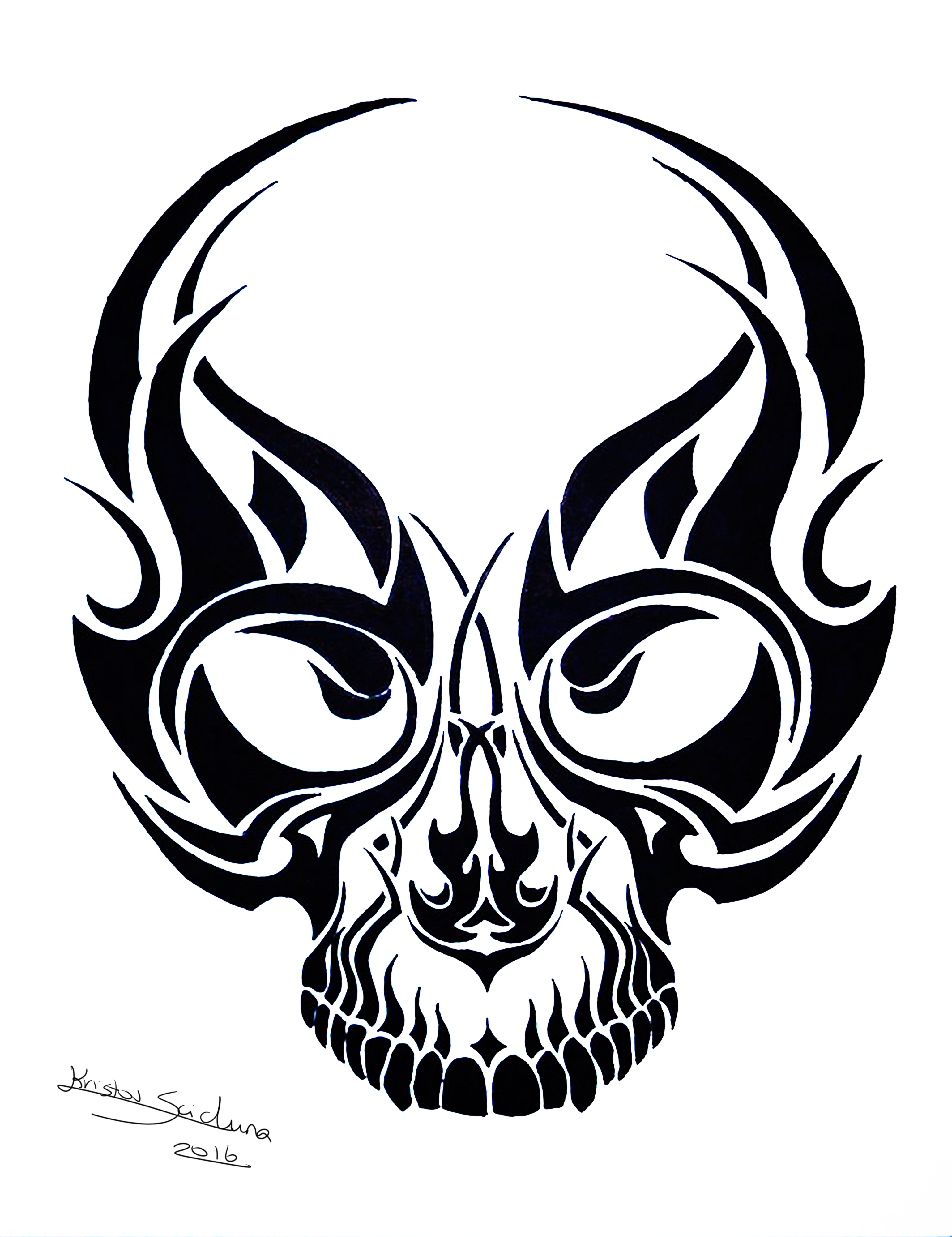 Tribal Skull Tattoo Design no. 2- Kristov Scicluna by ArtistKS on DeviantArt Tribal Skull Tattoo Design no. 2- Kristov Scicluna by ArtistKS on DeviantArt