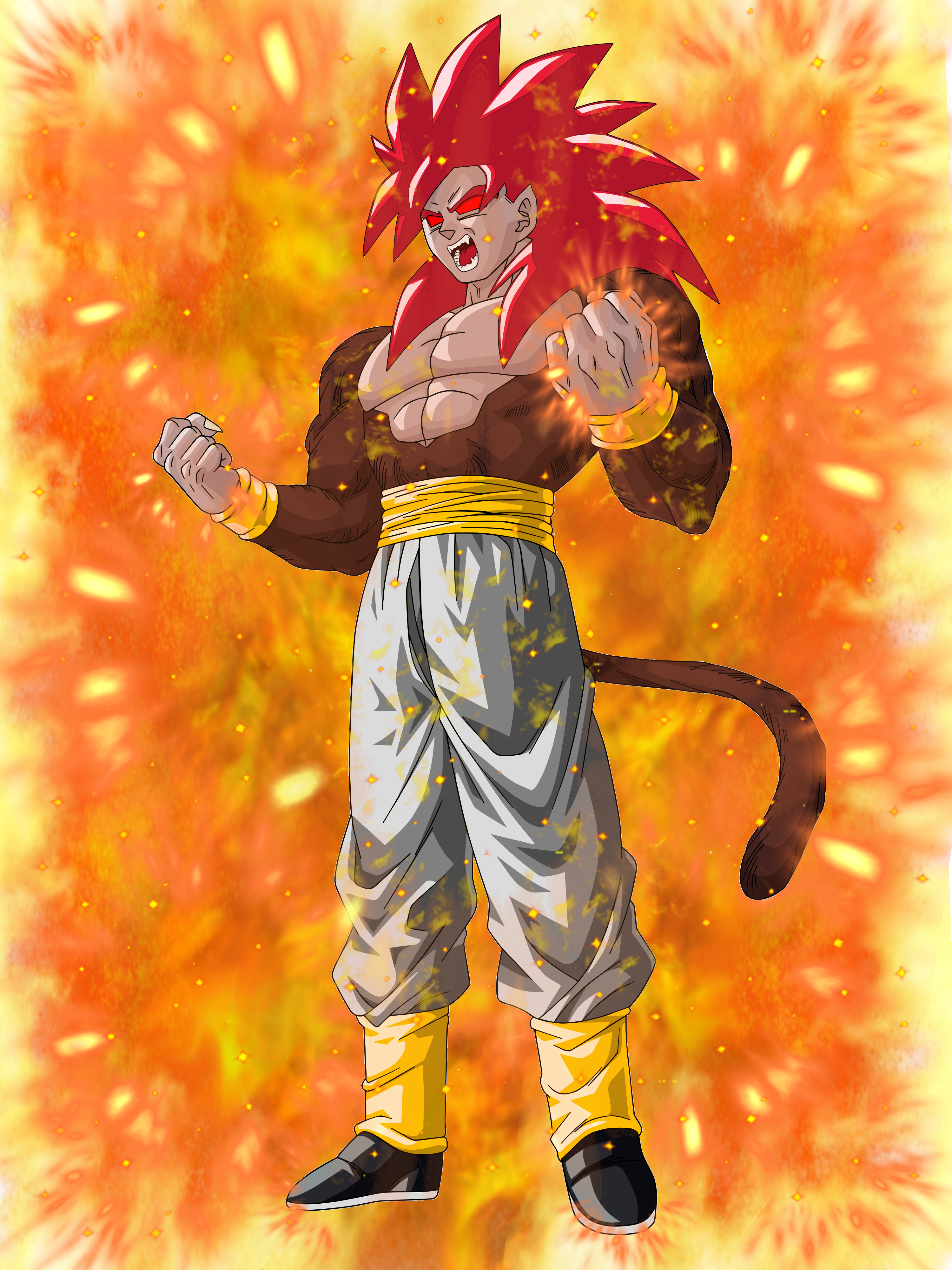 Super Saiyan 4 God Goku