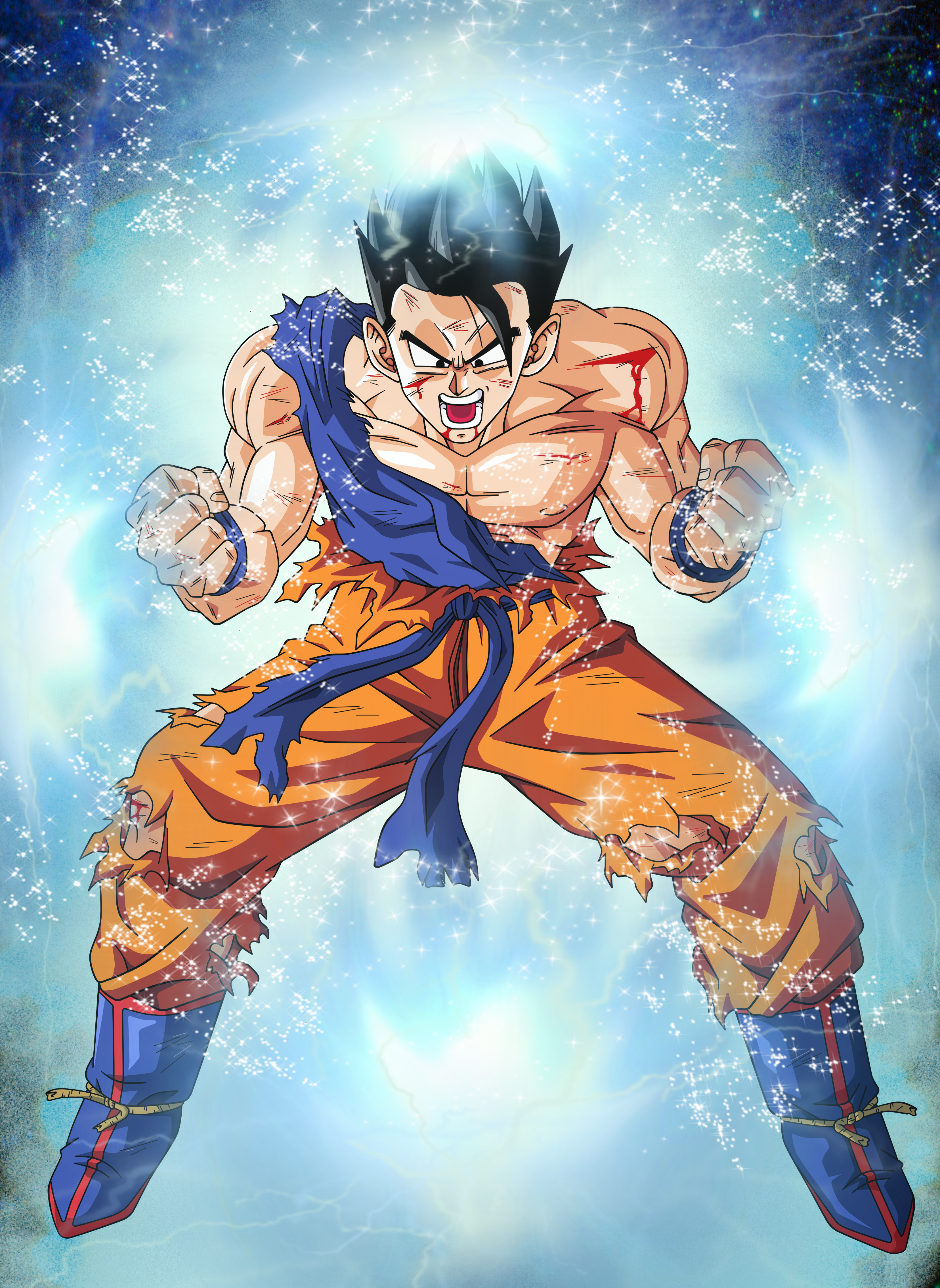 Mystic Gohan Battle Damaged #2