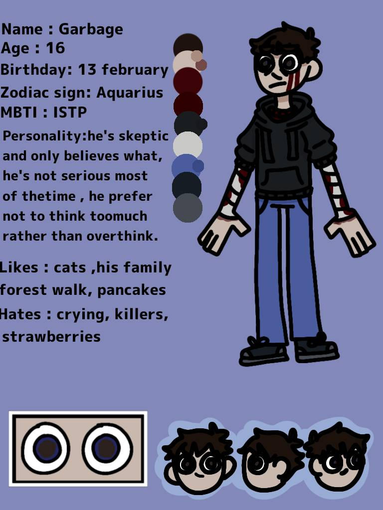 Lgarbage Character Garbage's new character sheet by Loul666 on DeviantArt