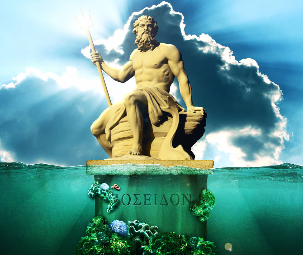 Сила природы посейдона. Статуя Нептун Посейдон. Посейдон древняя Греция. Греческий Бог Посейдон. Посейдон богиня древней Греции.