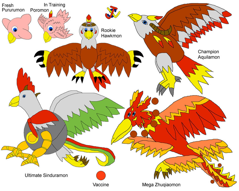 Hawkmon Digi Line by jlsinc on DeviantArt