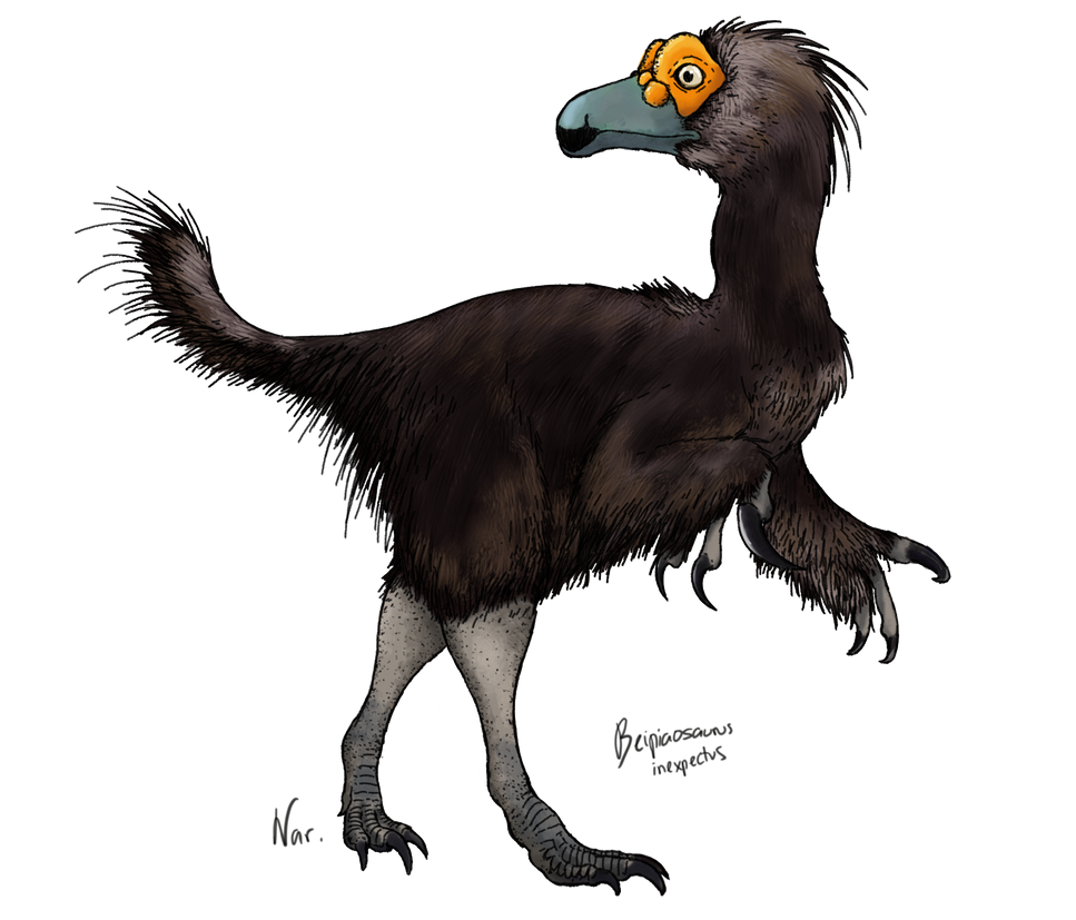 Beipiaosaurus inexpectus recon by Sanciusart on DeviantArt