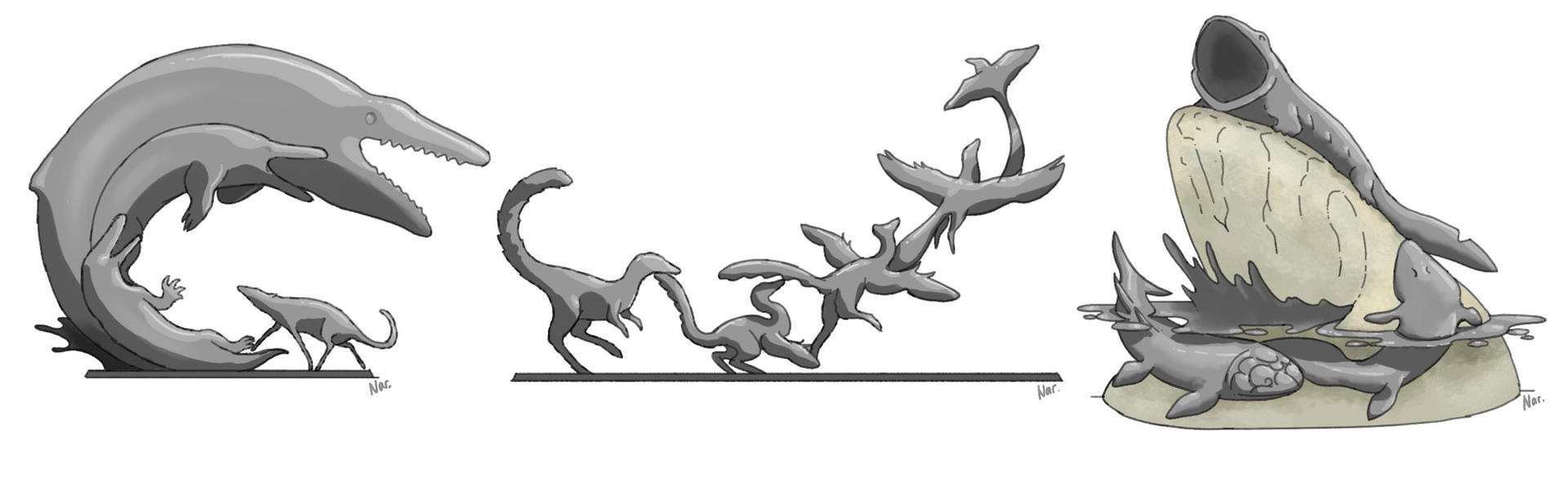 Statue Evolution Evolution Statues Series by Sanciusart on DeviantArt