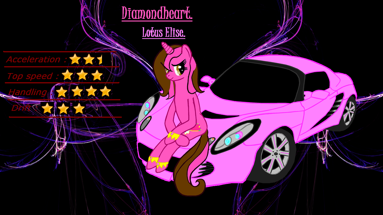 Mlp Street Racing pony's Diamondheart.