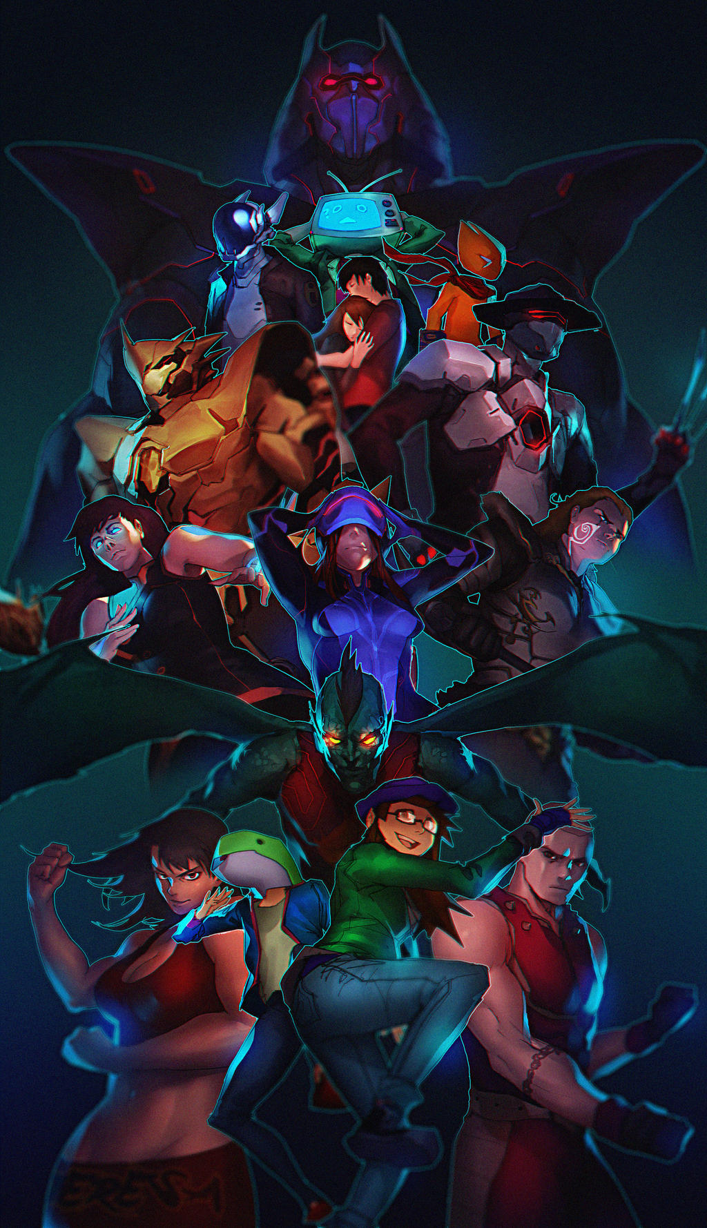 I drew all your OCs! by leonardovincent