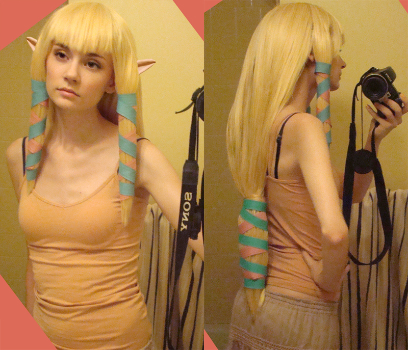 Zelda wig progress