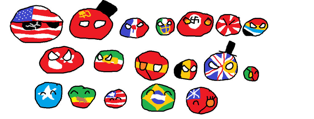 WW2 countryballs by Idrawcountryballs on DeviantArt
