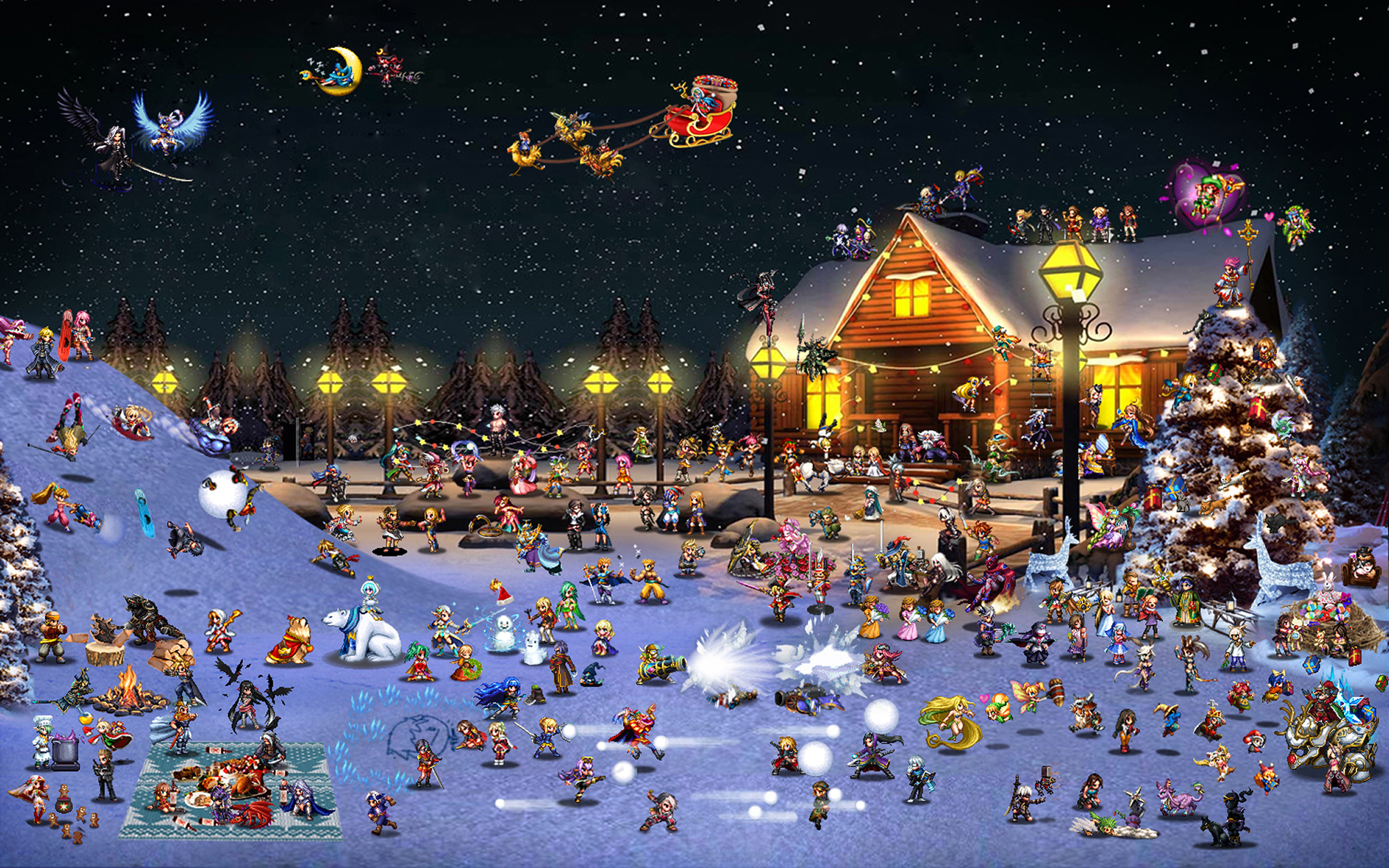 Ffbe Christmas 2022 Ffbe - Christmas Comes To Town By Eziuz On Deviantart