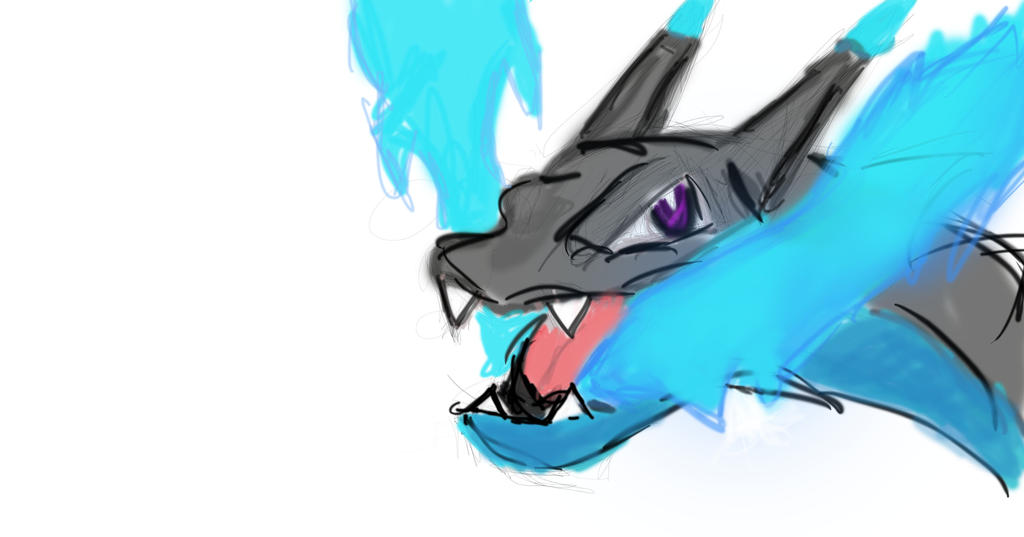 Quick Mega Charizard X Drawing by Hyper-Gamma on DeviantArt