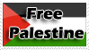 Palestine Free stamp by Nakamo