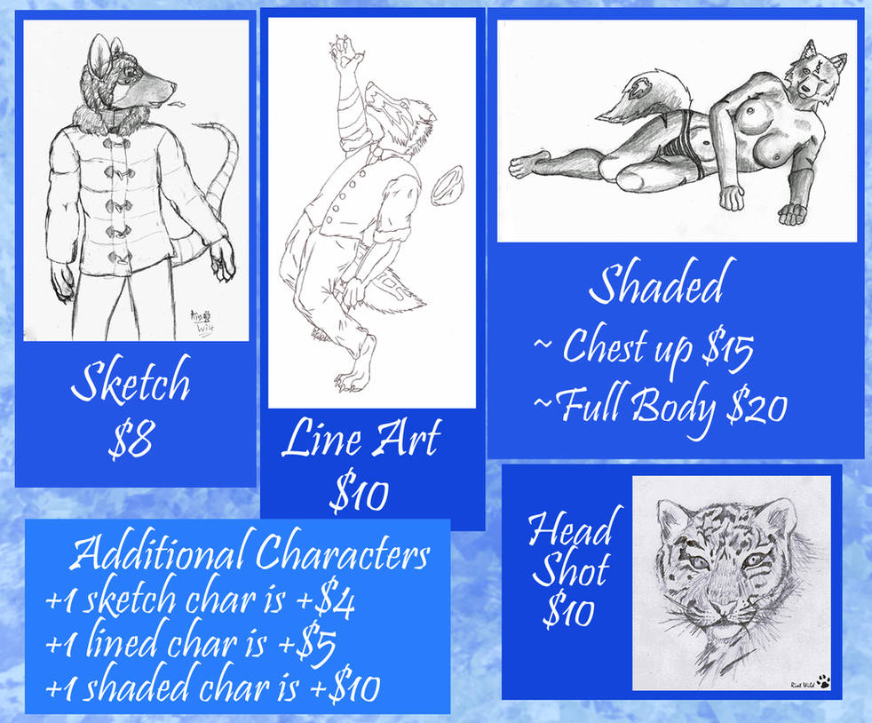 Traditional Price Sheet (Offering Digital too)