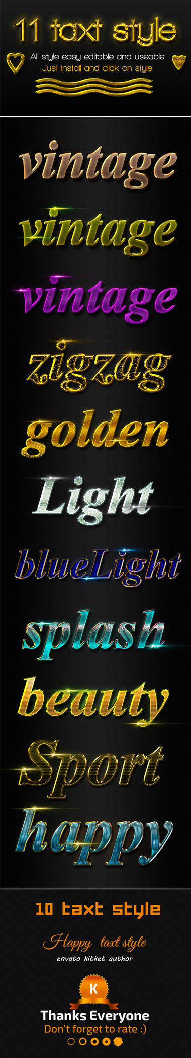 11 Text Styles by hazratali2020 on DeviantArt